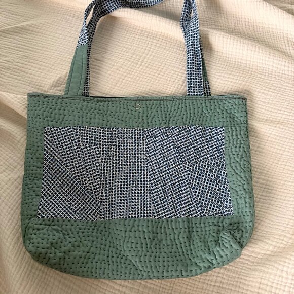 Cottage Core Handmade Quilted Tote - Picture 2 of 2